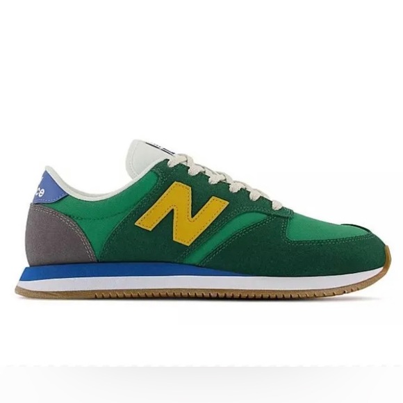 New Balance Other - New Balance 420 Retro Green/Canary Low Men's Suede Athletic Running Shoes